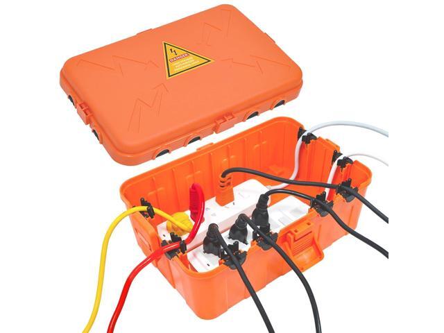 Hrensaw Large Outdoor Electrical Box(12.5x8.5x5inch),IP54 Waterproof Outdoor Outlet Covers,Weatherproof Extension Cord Covers Protect...