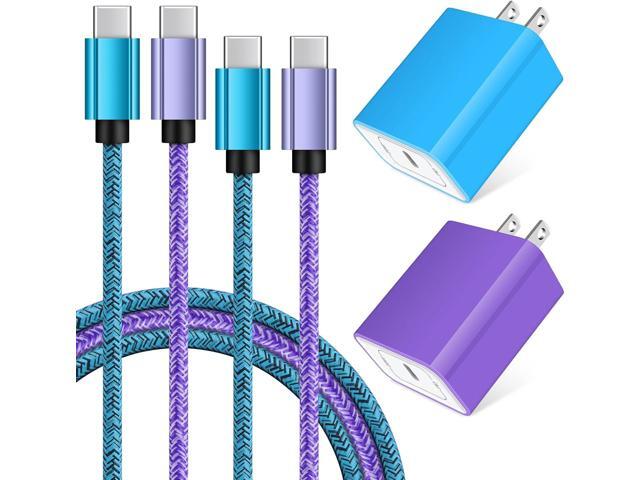 20W USB C Fast Wall Charger with 6ft Type C to C Fast Charging Cable for Samsung Galaxy S25/S25+/S25 Ultra/S24 FE/S23 Ultra/S23+/S21 FE/S21...