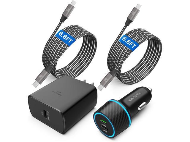 45W USB-C Charger, 2-Pack 45 Watt Samsung Super Fast Charger Type C PPS Wall/Car Charger for Samsung Galaxy S24 Ultra/S24+/S23 Ultra/S23+/S23/S22...