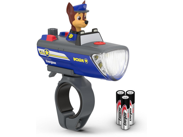 Energizer PAW Patrol Chase Bike Light, for Kid's Bikes and Scooters, PAW Patrol Toy Flashlight for Boys and Girls (Batteries Included)