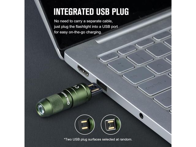 OLIGHT IMINI 2 EDC Rechargeable Keychain Flashlight, 50 Lumens Compact and Portable Mini Light, Tiny LED Keyring Lights with Built-in Battery Ideal...