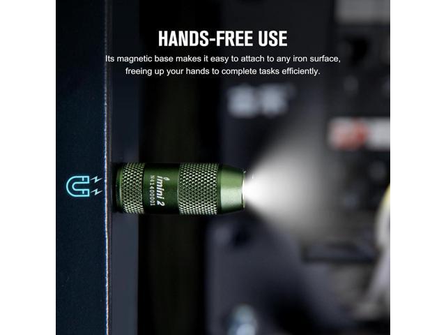 OLIGHT IMINI 2 EDC Rechargeable Keychain Flashlight, 50 Lumens Compact and Portable Mini LED Keyring Lights with Built-in Battery Ideal for...