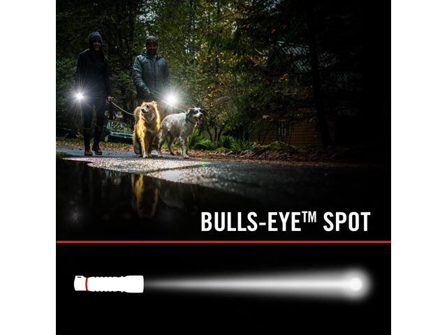 Coast G26 415 Lumen Bulls-Eye Spot Beam LED Flashlight, Batteries Included, Black