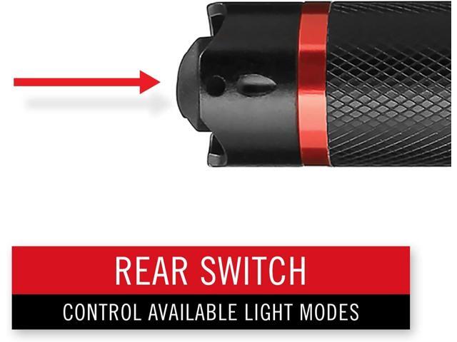 Coast G26 415 Lumen Bulls-Eye Spot Beam LED Flashlight, Batteries Included, Black