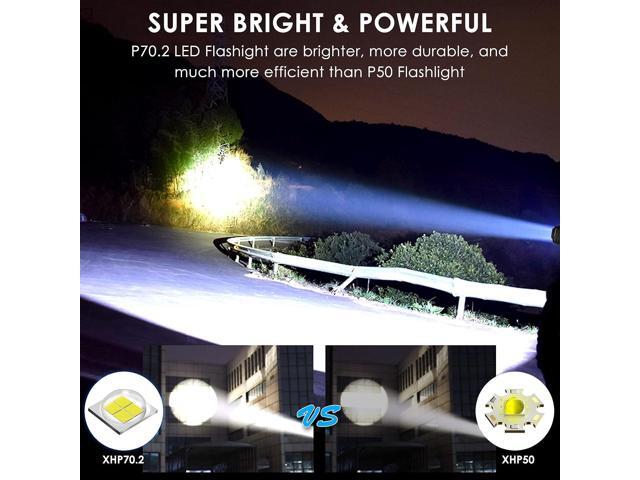 Rechargeable Flashlights 990000 High Lumens, Super Bright Flashlight with 10 Modes, LED Tactical Flashlight Waterproof, Powerful for Camping,...