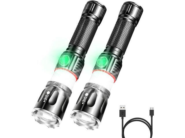 Tactical Flashlight Rechargeable, High Lumens Led Flashlights Handheld-Magnetic Base, Super Bright, Zoomable, Water-Resistance, 4 Modes, Powerful.
