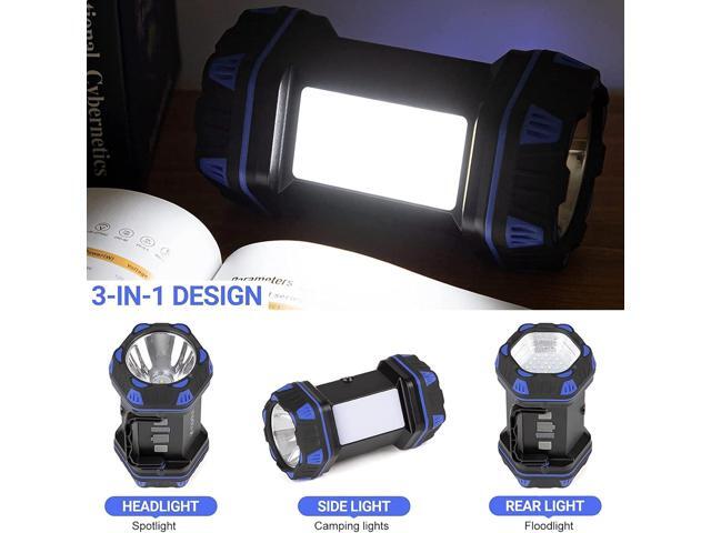 Led Camping Lantern Rechargeable, Camping Flashlight 1500LM, 8 Light Modes, Camping Lights 4800 Capacity, Portable Bright Flash Light for...