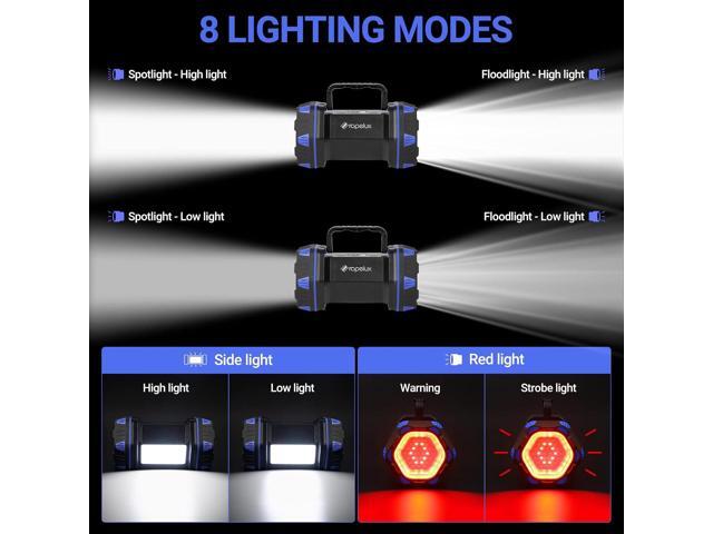 Led Camping Lantern Rechargeable, Camping Flashlight 1500LM, 8 Light Modes, Camping Lights 4800 Capacity, Portable Bright Flash Light for...