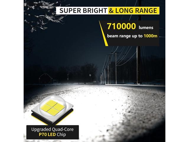 Flashlight Rechargeable Flashlights High Lumens Streamlight Flashlight 3 Modes Adjustable Waterproof Tactical Flashlight LED Flashlight for Camping...