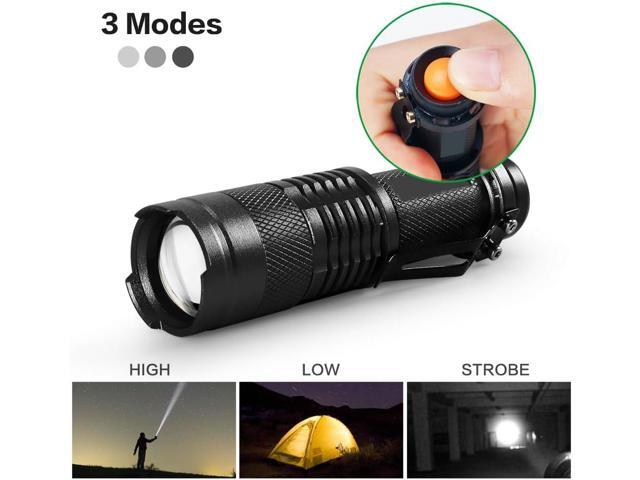 10pack LED Flashlights High Lumens - Mini Flashlights for Camping, Hiking, Dog Walking - Handheld Bright Flashlight with 3 Modes for Outdoor Home...