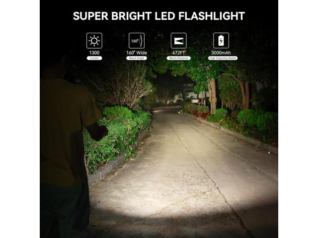 Wurkkos FC11 EDC LED Flashlights Rechargeable 90CRI Max 1300Lumen Small Powerful Flashlight, IP67 Waterproof Torch, Magnetic Tailcap, Great for...