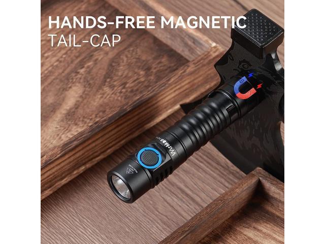 Wurkkos FC11 EDC LED Flashlights Rechargeable 90CRI Max 1300Lumen Small Powerful Flashlight, IP67 Waterproof Torch, Magnetic Tailcap, Great for...