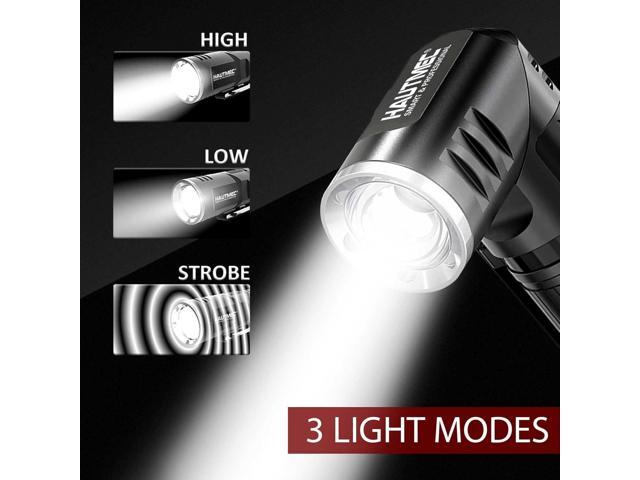 HAUTMEC Rechargeable LED Flashlights 500 High Lumens Super Bright Magnetic Flashlight Waterproof Mini Flashlight 3 Modes Handheld Small Swivel...