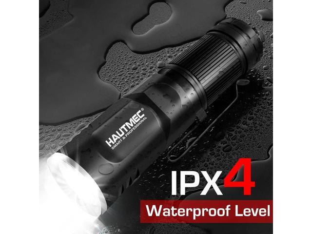 HAUTMEC Rechargeable LED Flashlights 500 High Lumens Super Bright Magnetic Flashlight Waterproof Mini Flashlight 3 Modes Handheld Small Swivel...