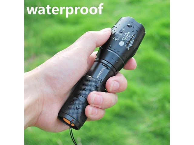 TC1200 Military Grade 2000 Lumen 5 Mode LED Tactical Flashlight Torch for Hurricane Camping Biking Hiking Home Emergency,2 Pack