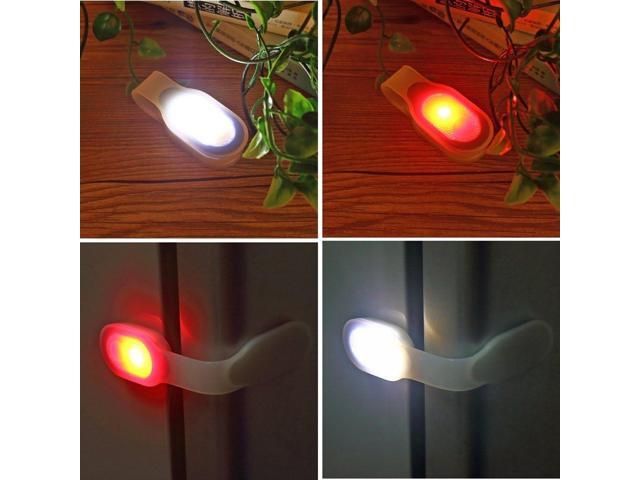 ALONEFIRE LED Flashlights Clip on Flashlight Night Safely Nursing Night Light Hands Free Strong Magnetic to Grip Clothing with a Keychain...