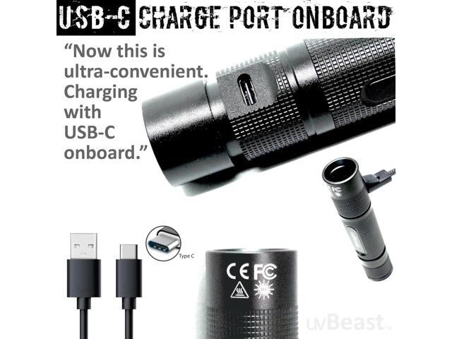 New V3 365nm MINI - Black Light UV Flashlight High Definition Pure Ultraviolet - Professional Grade High Power Upgraded 5 Core UV LED USA Stock