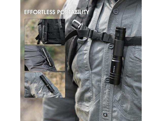 Rechargeable Flashlights 2000 High Lumen, Super Bright Tactical LED Flashlight Small, Compact Flashlight Waterproof IPX6, USB-C Rechargeable Pocket...