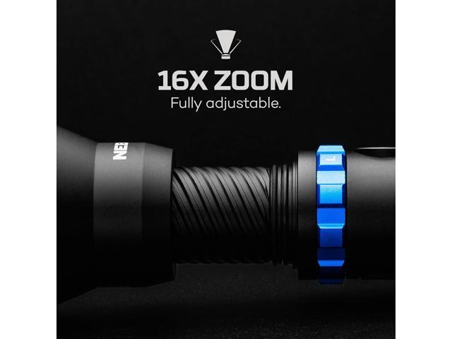 NEBO LUXTREME MZ60 Blueline Flashlight & Portable Charger 1,000 Lumens, 5 Light Modes, 0.62 Mile Beam Distance, Rechargeable LED Flashlight,...