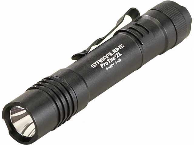 Streamlight 88031 ProTac 2L 350-Lumen EDC Professional Flashlight with CR123A Batteries, and Holster, Black, Clear Retail Packaging