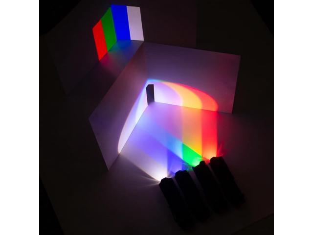 (Pack of 4) 4 Color Light Single Mode Flashlight: Red Light Flashlight, Green Light Flashlight, Blue Light Flashlight, Cool White Light Flashlight...
