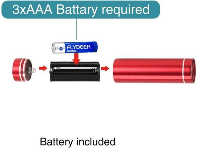 KunHe 6 Pack Red Light Mini LED Flashlight Small Flashlights Flash Light for Astronomy Aviation Night Animal Observation