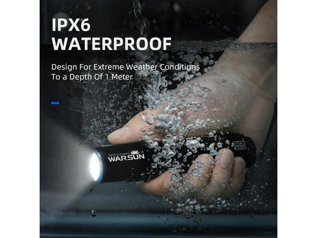 WARSUN Rechargeable Flashlight High Lumens, Super Bright Flash Light, Powerful Handheld LED Flashlight with 8 Lighting Modes, Portable Waterproof...