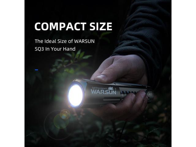 WARSUN Rechargeable Flashlight High Lumens, Super Bright Flash Light, Powerful Handheld LED Flashlight with 8 Lighting Modes, Portable Waterproof...