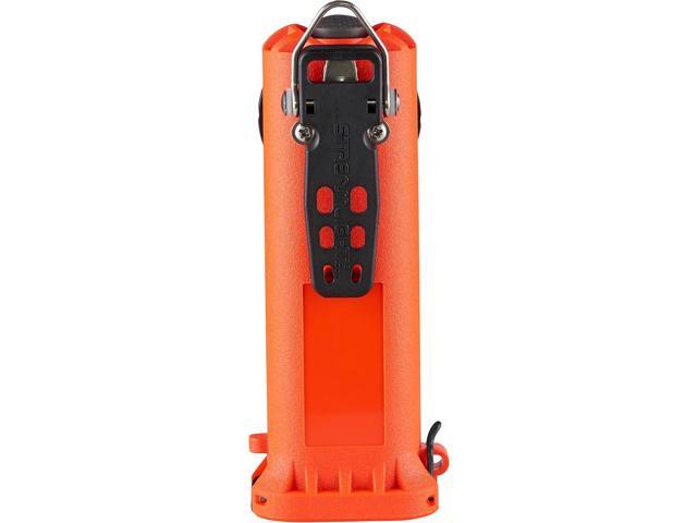 Streamlight 90044 Survivor X USB 250-Lumen USB Rechargeable Right-Angle Firefighter's Flashlight with Rechargeable Battery Pack, Orange