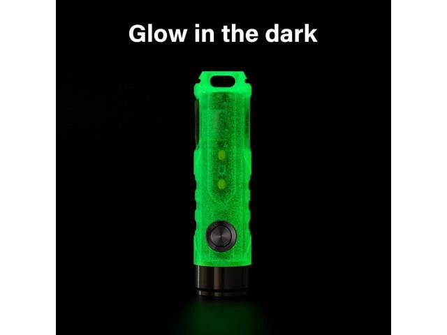 RovyVon A5U G4 Keychain EDC Flashlight, Glow in The Dark, 650 Lumens High Lumen Rechargeable EDC Keychain Flashlights with White Sidelight...