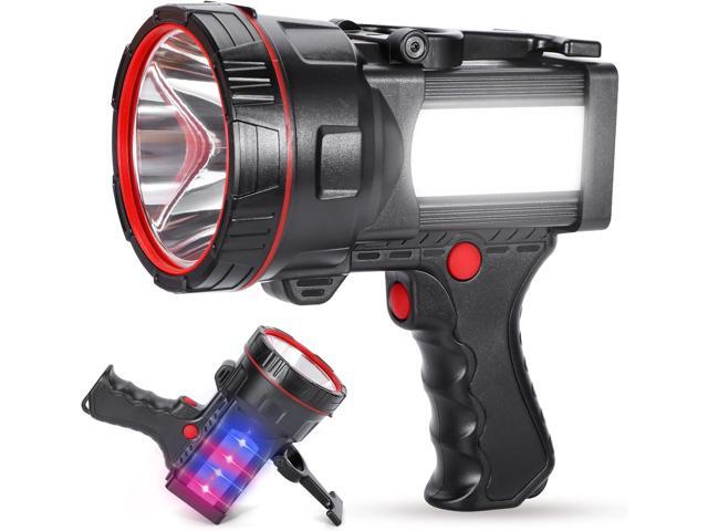 Super Bright Handheld LED Flashlight, High Lumen Portable Searchlight, USB Rechargeable Torch, Durable Waterproof Emergency Light for Camping,...