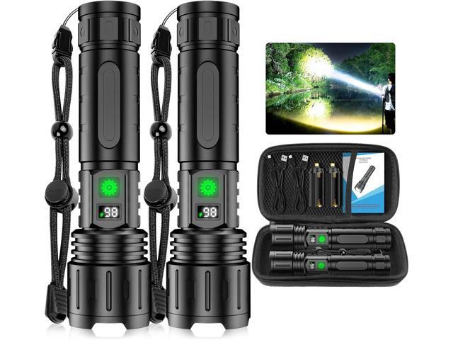 Banral Flashlights High Lumens Rechargeable - 5000mAh Super Bright Powerful LED Flashlight with 5 Modes Waterproof Handheld Flash Light for...