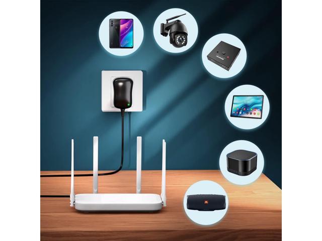 Powseed 12W Universal AC Adapter DC 3V 4.5V 5V 6V 7.5V 9V 12V Power Cord for Household Electronics CCTV IP Camers Routers Speaker Tablet Webcam USB...