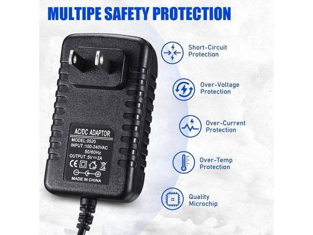 TOBWOLF 2PCS 5V 2A Power Supply Adapter, DC 5V 10W Switching Power Adapter, AC 100V-240V to DC 5 Volt 2 Amp Universal Switching Transformer, 5.5 x...
