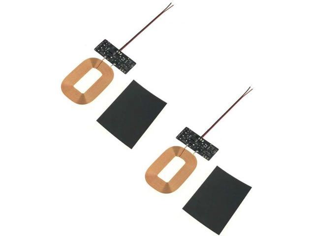 Acxico 2Pcs Wireless Charger Receiver Module PCBA Board Coil Universal Qi DIY