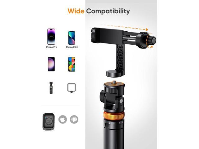 EUCOS 62' Phone Tripod, Tripod for iPhone & Selfie Stick Tripod with Remote, Extendable Phone Tripod Stand & Travel Tripod, Solidest Cell Phone...