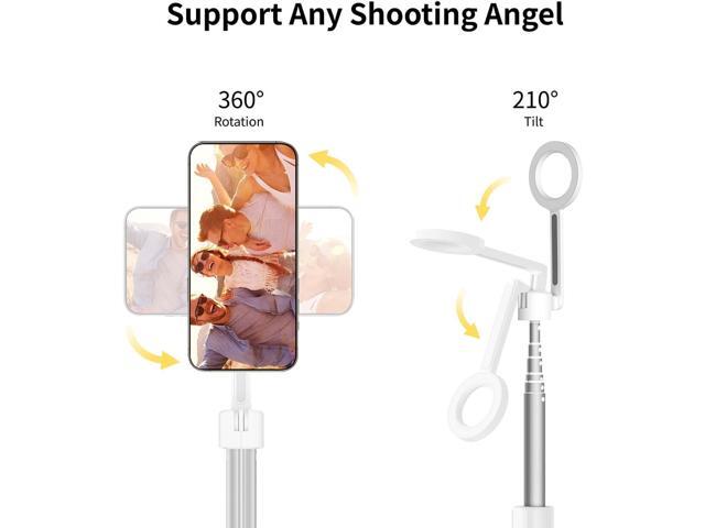 vimitty Magnetic Selfie Stick Tripod with Remote,54' Phone Tripod Compatible with MagSafe,Fit for iPhone 12/13/14/15 Series,Magsafe Case and Other...