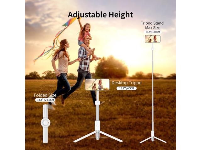 vimitty Magnetic Selfie Stick Tripod with Remote,54' Phone Tripod Compatible with MagSafe,Fit for iPhone 12/13/14/15 Series,Magsafe Case and Other...