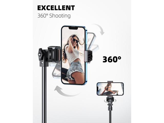 67' Phone Tripod & Selfie Stick, Extendable Cell Phone Tripod Stand with Remote and Phone Holder, Compatible with iPhone 15 14 13/ Android