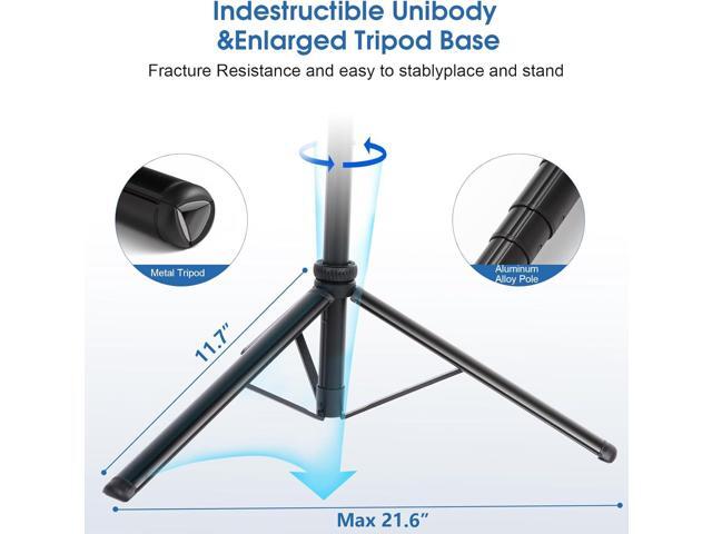 80' Phone Tripod, Selfie Stick Tripod with Remote Extendable All-in-1 Travel Light Phone Tripod Stand, Portable Camera Tripod Compatible with...