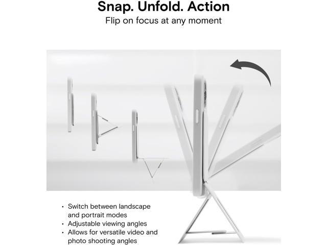 MOFT Phone Tripod Stand Compatible with iPhone 15/14/13/12 Series, Angle Adjustment & Strong Magnets & MagSafe Compatible MOVAS Invisible Selfie...