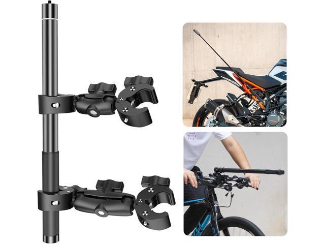 Motorcycle Bike Handlebar Double clamp Mount and 67Invisible Selfie Stick Insta 360 Motorcycle Mount Kit for X5/X4/X3/X2/XONE/GO2/3 Action Camera