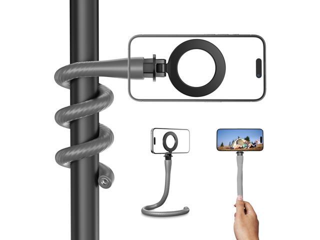 TELESIN° Magnetic Flexible Phone Mount Clamp Tripod Stand Stick Pole for Phones, Stroller Treadmill Tube Bike Motorcycle Phone Holder Attach Stand...