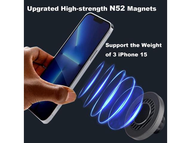 Magnetic Phone Tripod Mount Adapter for MagSafe Cases for iPhone 12 13 14 15 Plus Pro Max Mini Series, Phone Holder for Ring Light, Selfie Sticks