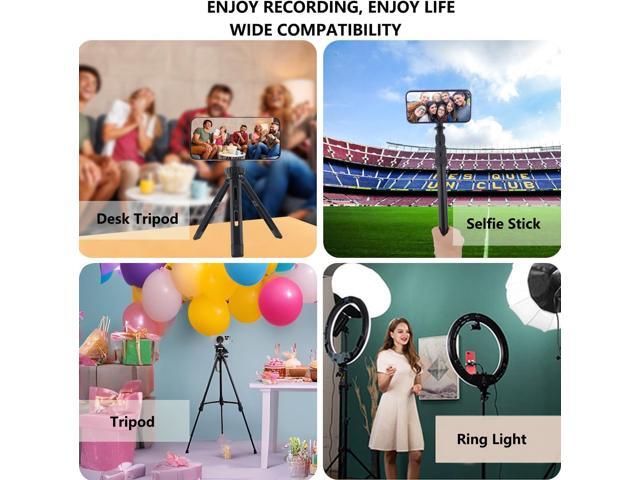 Magnetic Phone Tripod Mount Adapter for MagSafe Cases for iPhone 12 13 14 15 Plus Pro Max Mini Series, Phone Holder for Ring Light, Selfie Sticks