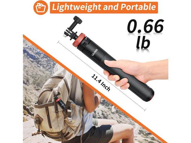 UURig Extendable Selfie Stick Tripod for GoPro Max Hero 10 9 8 7 6 5 4, DJI Osmo Action, Insta 360 One R and More Action Camera50.7''