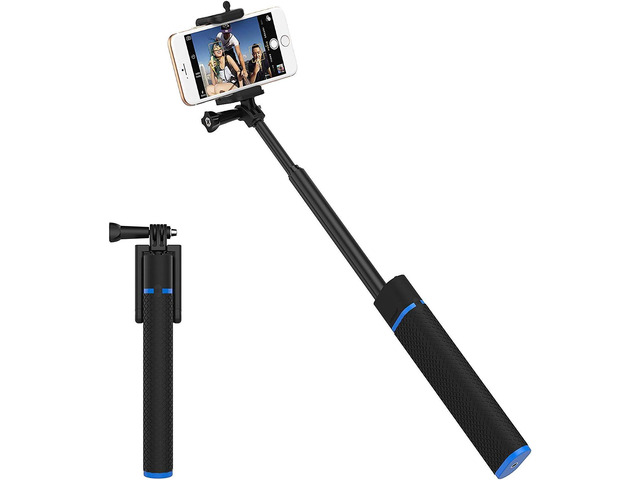 SABRENT Bluetooth Selfie Stick with Built in 5200mAh Battery Charger (GR-SSTK)