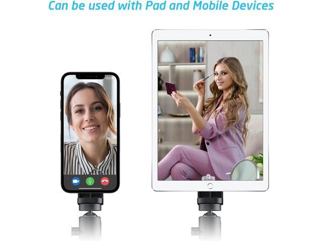 WixGear Magnetic Tripod Mount Strong Phone Holder for Tripod Compatible with iPhone and Android Devices Black