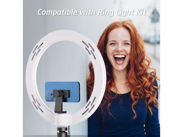 WixGear Magnetic Tripod Mount Strong Phone Holder for Tripod Compatible with iPhone and Android Devices Black