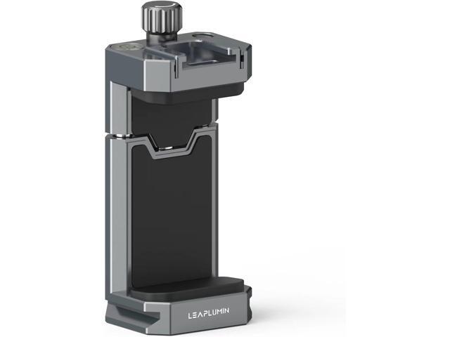 Aluminum Phone Mount for Tripod, Adjustable Phone Tripod Mount with Cold Shoe & Arca Swiss Quick Release Plate,Universal Adjustable Clamp Suitable...